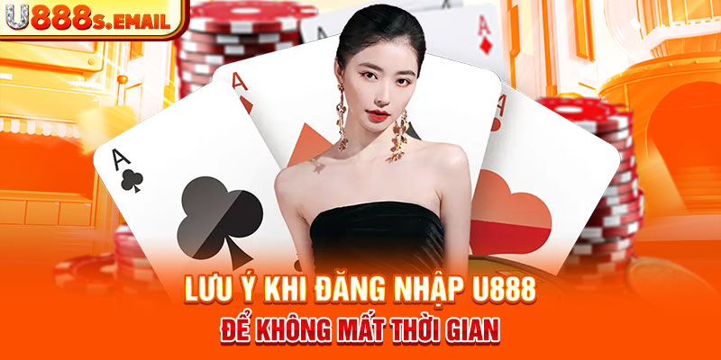 Lưu ý khi đăng nhập U888 để không mất thời gian